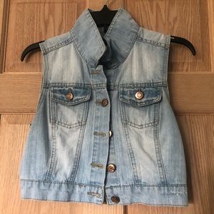 Blue jean vest